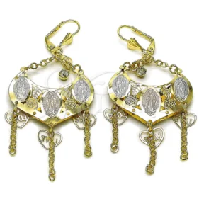 Oro Laminado Chandelier Earring, Gold Filled Style Guadalupe