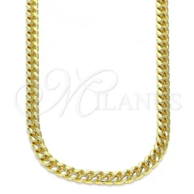 Oro Laminado Basic Necklace, Gold Filled Style Miami  Design, Polished, Golden Finish, 5.223.013.22 SKU: 093562 #5